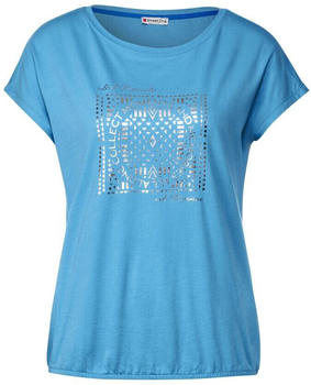 Street One T-Shirt mit Folienprint (A319607) splash blue