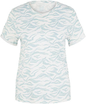 Tom Tailor T-Shirt mit Print (1035470) blue small wavy design