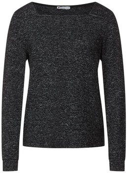 Street One Shirt mit Carreé-Ausschnitt (A318911) anthracite melange