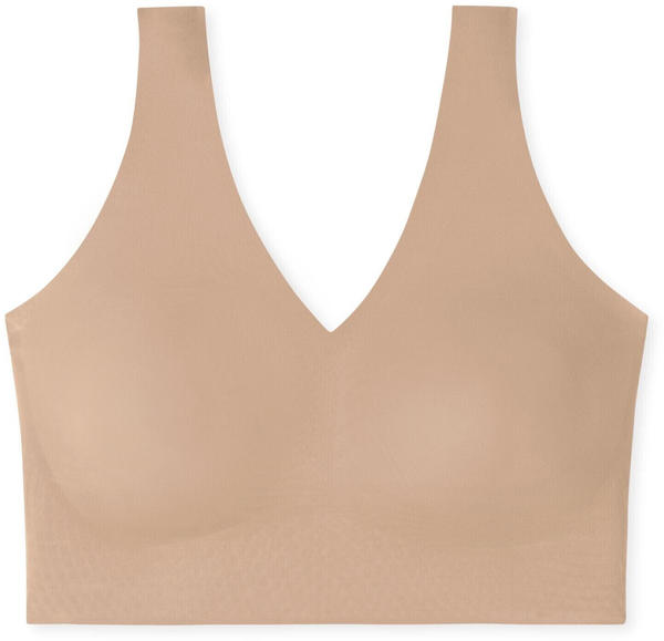 Schiesser Bustier Microfaser herausnehmbare Pads Invisible Soft (170364) maple