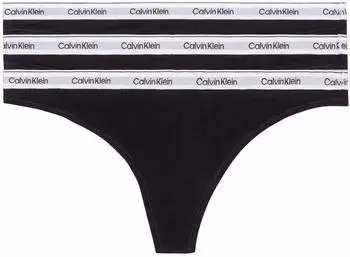 Calvin Klein Tanga 3er Pack (000QD5209E) schwarz