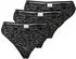 Calvin Klein Slip 3er Pack (000QD5225E) schwarz