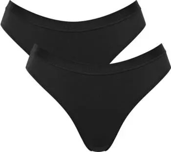 Sloggi 2-Pack Go Casual Slip mit hohem Beinausschnitt (10217788) black