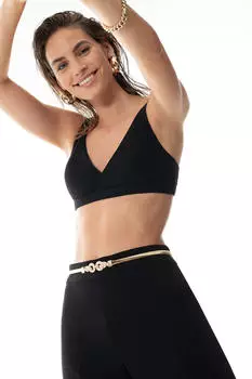 Mey Triangel-BH ohne B&uuml;gel Serie Organic Cotton schwarz