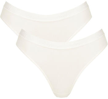 Sloggi 2-Pack Go Casual Slip mit hohem Beinausschnitt (10217788) silk white