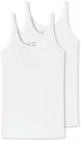 Schiesser Tr&auml;gertop 95/5 (2er Pack) Single-Jersey Qualit&auml;t, Rundhalsausschnitt,