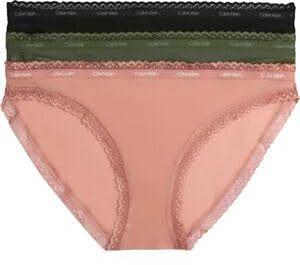 Calvin Klein 3-Pack Pantie (000QD3804E) thyme/ssh rose/black