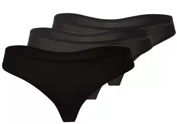 Calvin Klein 3-Pack Thong (000QD5217E) black