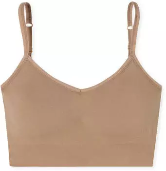 Schiesser Casual Seamless Bustier seamless herausnehmbare Pads (181102) maple