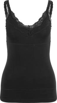 Lascana Bodyforming-Spaghettitop Spitze schwarz