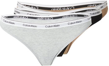 Calvin Klein String camel graumeliert schwarz weiß