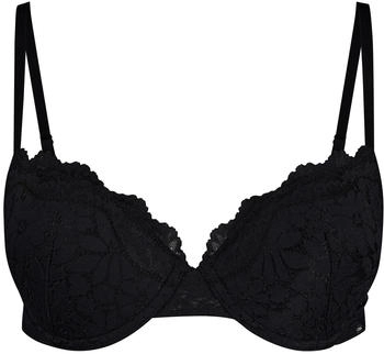 Skiny Push-Up-BH Spitze Emblem schwarz 75C
