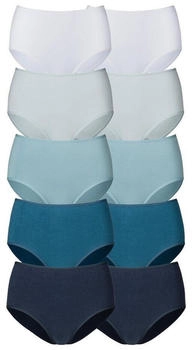 Petite Fleur Taillenslip 10er-Pack blau