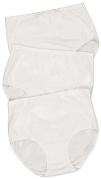 Ulla Popken Damen Slips 3er-Pack schneeweiß