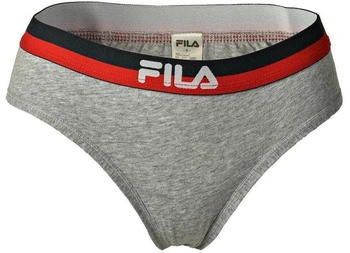 Fila Slip Regular Waist Panties Logo-Bund grau