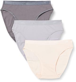 Dim Les Pockets Ecodim Baumwolle weich Damen x3 mehrfarbig