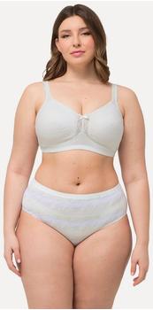 Ulla Popken Soft-Bra Wireless Baumwolle Spitze weiss 95E
