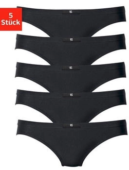 H.I.S Jeans String 5er-Pack elastische Baumwolle schwarz