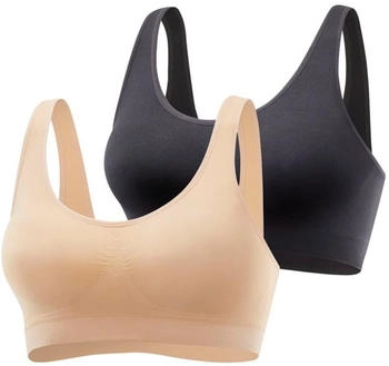 Petite Fleur Bralette-BH hellbeige schwarz