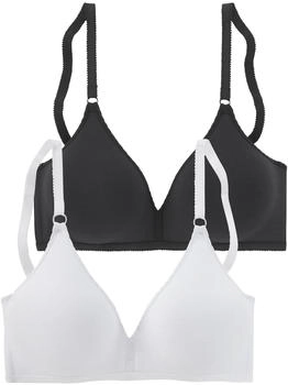 Petite Fleur Bralette-BH Stück schwarz weiß D