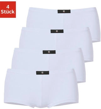 H.I.S Jeans Damen Panty 4er Pack weiß