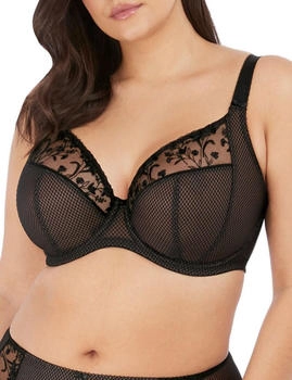 Elomi Charley bestickter Bügel-Plunge-BH jet 90G