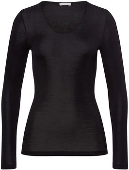 Hanro Woolen Silk Unterhemd schwarz