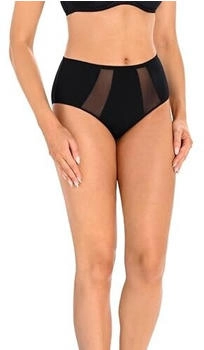 Teyli Damen Slip Taillenslip baumwolle hohe taille schwarz