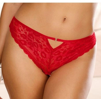 Vivance Dreams String aus transparenter Spitze rot