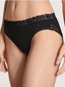 Calida Slip 'Natural Comfort Lace' schwarz Spitze