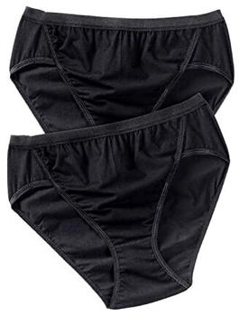 Ulla Popken Jazz-pants 2er-pack Panties schwarz