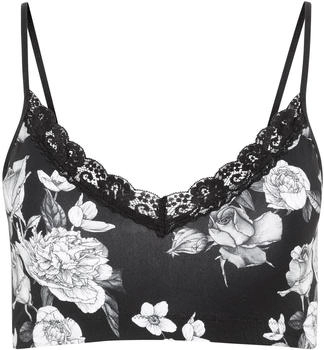 Jockey Parisienne Bralette spitze V-Ausschnitt 99A schwarz allover