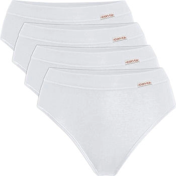 Conta Feinripp Damen-Slip 4er-Pack weiss