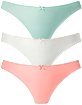 Petite Fleur Damen String mint koralle weiß