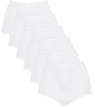 Sloggi Cotton Maxi Slip 6er-Pack wei&szlig;