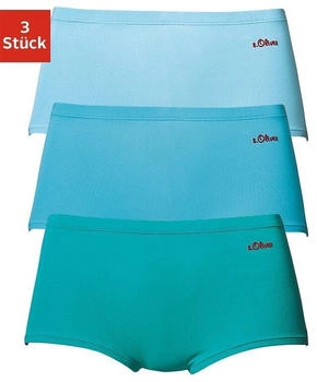 S.Oliver Panty 3er-Pack grün petrol-türkis