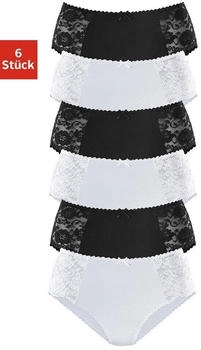 Petite Fleur Midislip schwarz wei&szlig;