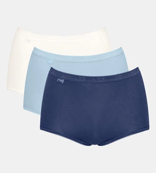 Sloggi Slip 3er Pack dunkelblau hellblau weiß