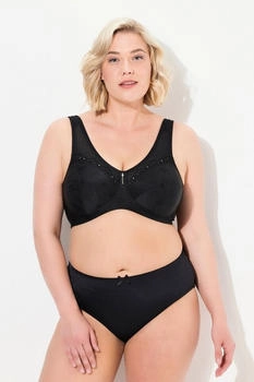 Ulla Popken Entlastungs-BH Kelly ohne Bügel Spitze schwarz