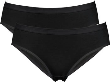 Erwin Müller Single-Jersey Damen-Slip 2er-Pack schwarz
