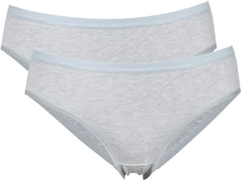 Erwin Müller Single-Jersey Damen-Slip 2er-Pack grau