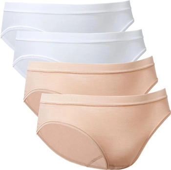 Conta Feinripp Damen-Hüftslips 4er-Pack braun-beige braun-beige