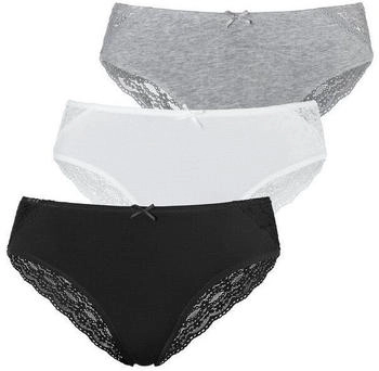 Vivance Dreams Slip graumeliert schwarz weiß