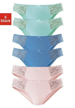 Petite Fleur Jazz-Pants Slips 6er-Pack blau rosa mint