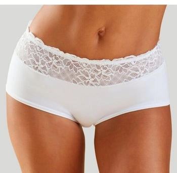Nuance Panty floralem Spitzenbund wei&szlig;