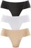 Petite Fleur Stringtanga Stck nude schwarz weiß