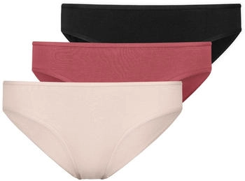 Snocks Damen Slips 3er-Pack mehrfarbig