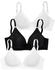 Petite Fleur Bralette-BH Stück 2xweiß 1xschwarz