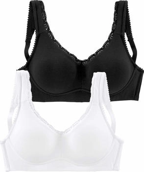Petite Fleur Soft-BH Stück schwarz weiß E
