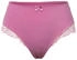 Ulla Popken Miederhose Midislip seitlich transparente Spitze altrosa